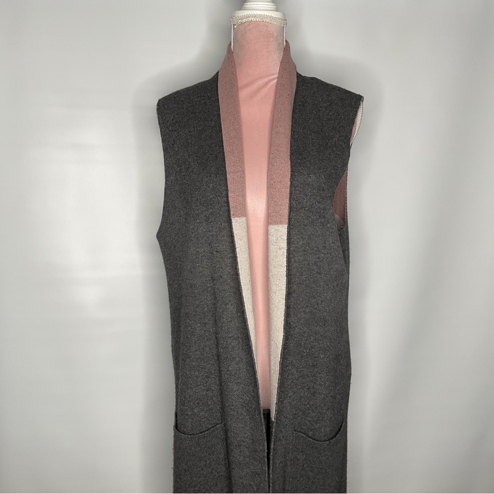 Gray Women's Vest - Picture 4 of 8